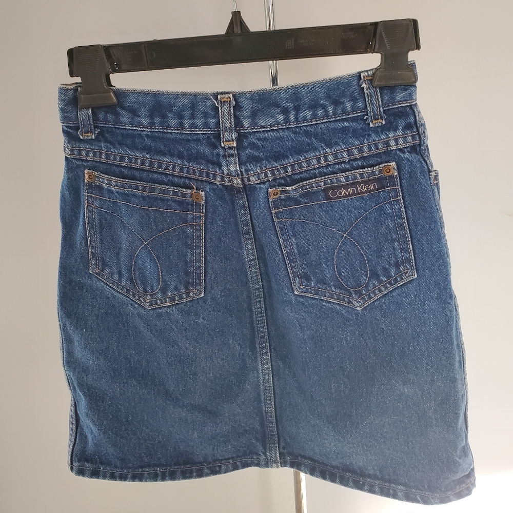 Vintage Calvin Klein  denim skirt  1985